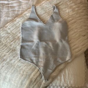 Light Blue Abercrombie Sweater Bodysuit